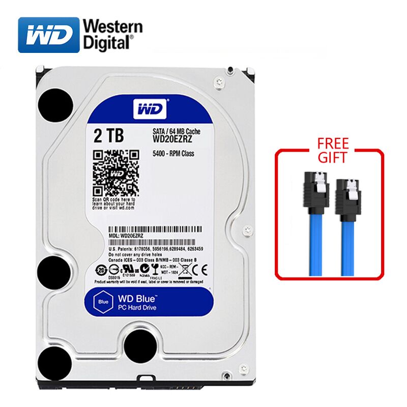 WD BLUE brand 2TB internal hard disk 3.5