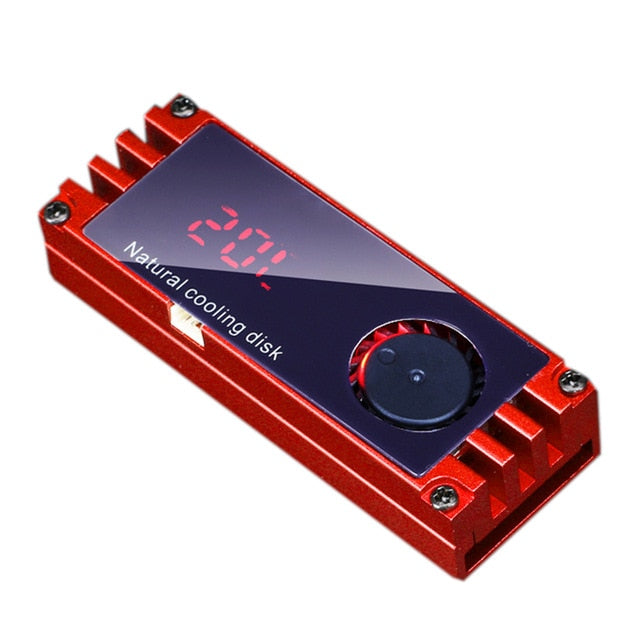 VODOOL M2 SSD Heatsink Cooler Temperature OLED Digital Display M.2 2280 NVME SSD Solid State Hard Disk Radiator Heat Thermal Pad